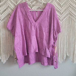 Free People Lilac poncho
